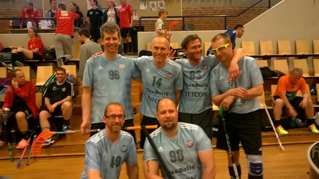 Old Boys-holdet bestående af Jan Svane, Thomas Kielberg, Martin Bagge Olsson, Thomas Lentz, Jens Albagaard og Martin Jørgensen